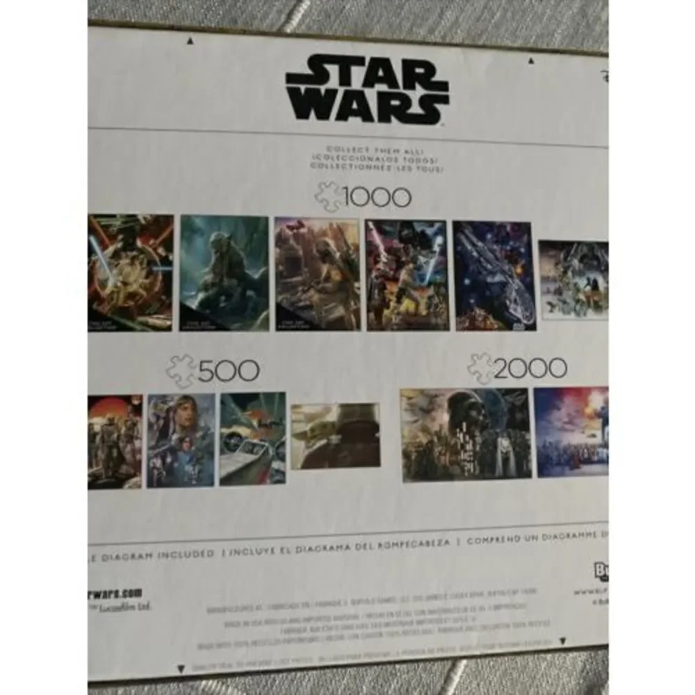 Star Wars Galaxy's Edge Trading Post 500 Piece Jigsaw Puzzle Buffalo Games NEW